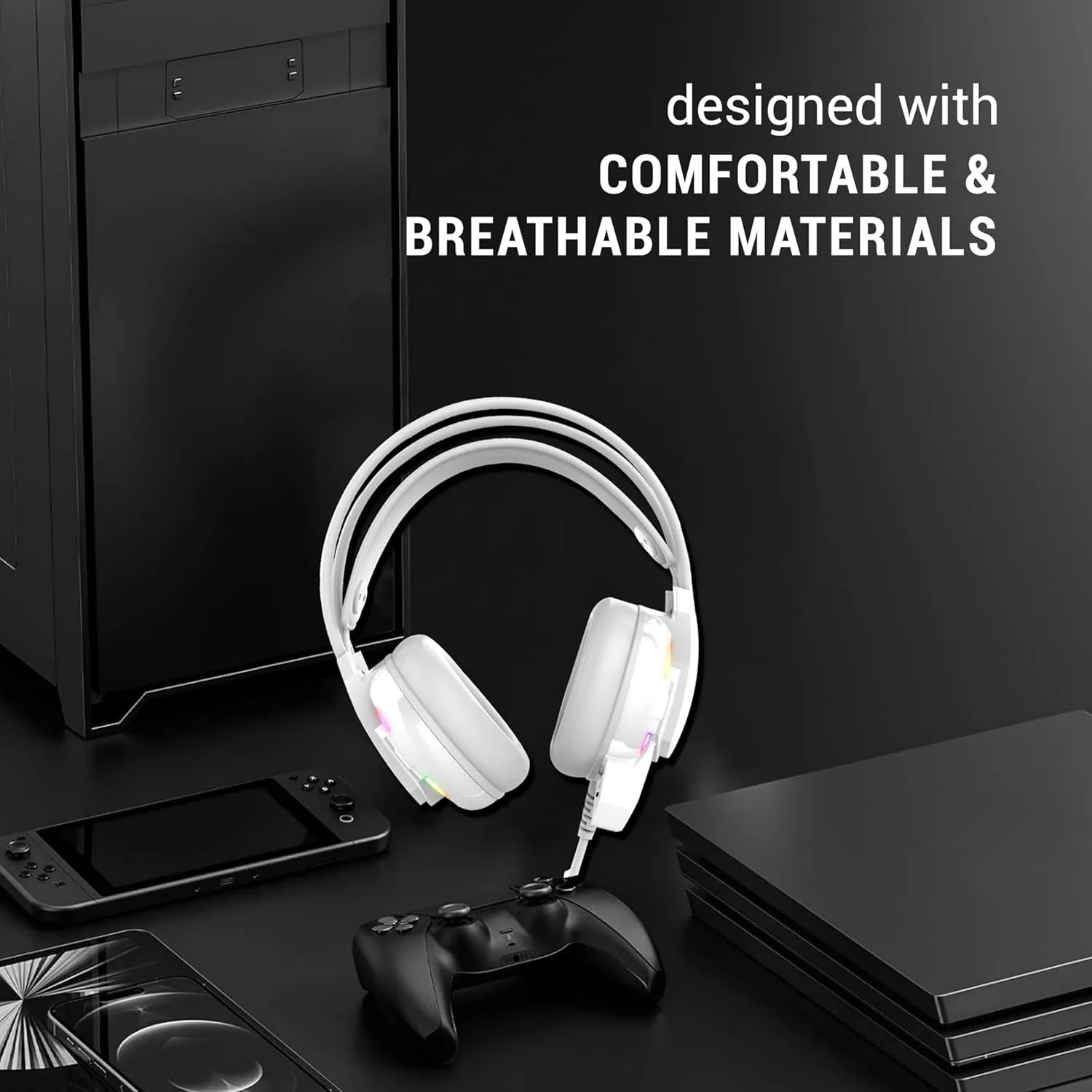 Ant Esports USB Gaming Headphone H525 Pro White view 5